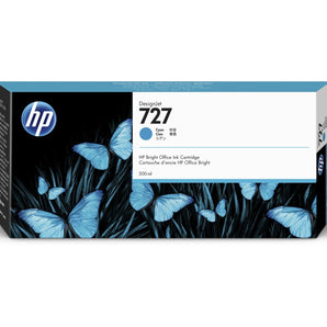 HP 727 Cyan F9J76A DesignJet Tintenpatrone, 300 ml HP