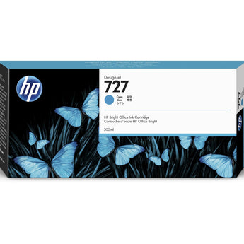 HP 727 Cyan F9J76A DesignJet Tintenpatrone, 300 ml HP