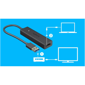 Logitech Screen Share - HDMI USB Grafikadapter Schwarz für Konferenzräume Logitech