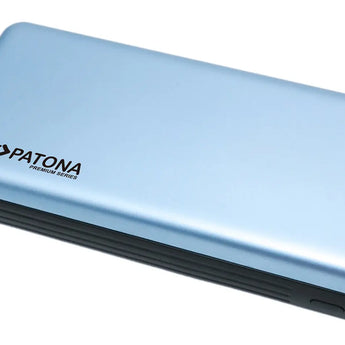 PATONA Premium Powerbank Stark 1.0 PD65W 20000mAh mit 2 integrierten Ladekabel USB-C Lightning Patona