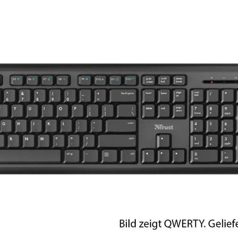 Trust ODY Silent Wireless Deskset Kabellos Tastatur, Maus-Set Deutsch, QWERTZ Schwarz Trust