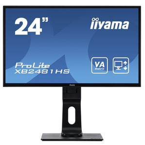 iiyama ProLite XB2481HS-B1 24 Zoll Monitor Full-HD Pivot HDMI DVI iiyama